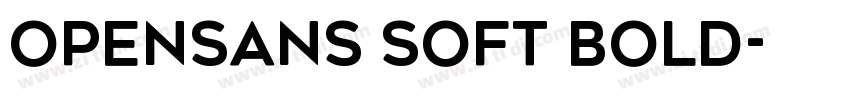 opensans soft bold字体转换
